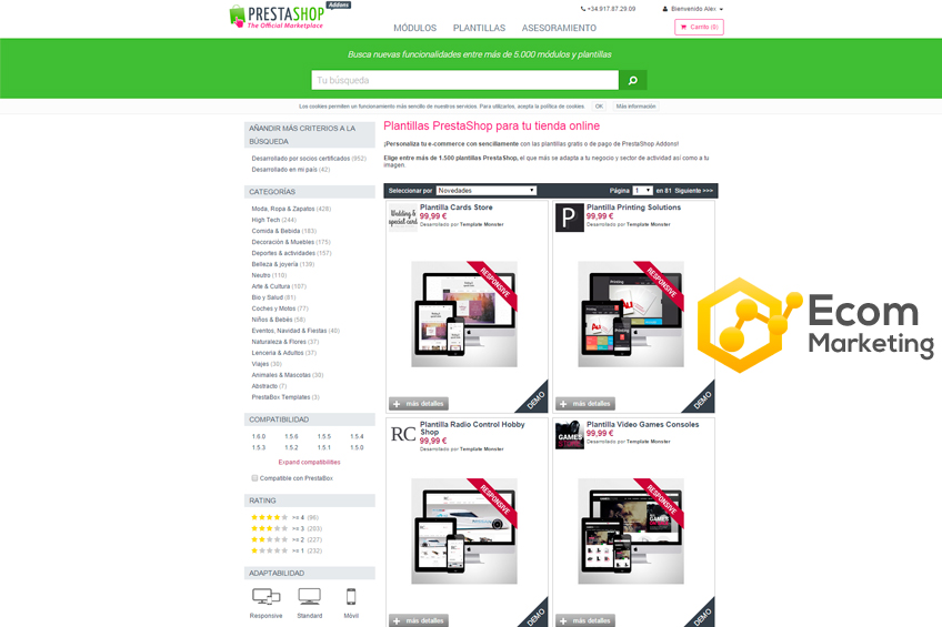 plantillas prestashop gratis